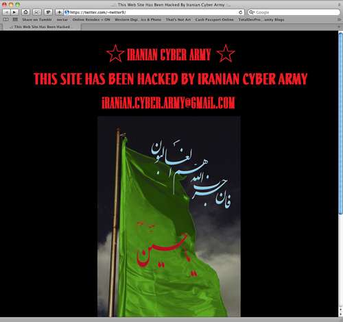 „Iranian Cyber ​​​​Army” przejęło stronę główną Twittera