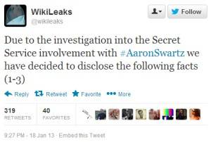 Aaron Swartz mógł być źródłem Wikileaks