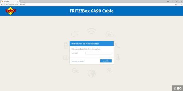 Logowanie do Fritzbox - wywołaj menu routera